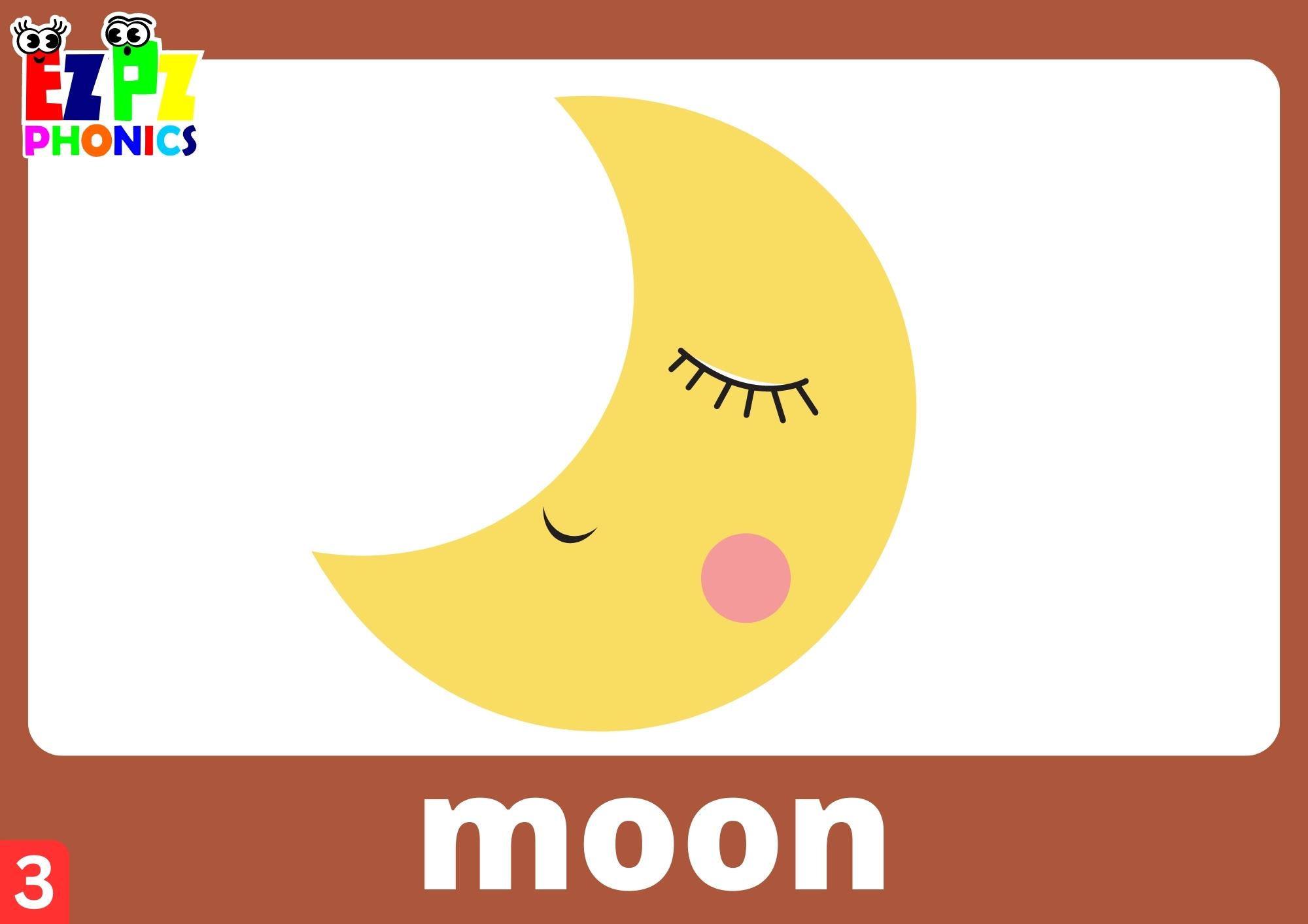 Letter M Words Phonics Flashcards with Images and Words Free Printable PDF or View Online For Homeschool Parents and Teachers to Teach Kindergarten and Preschool Children Group 3